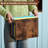 Wooden Hanging File Organizer Box with Handles, 2 Pack