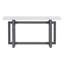 Élégante table d'entrée en placage de pin avec design triple rectangulaire-427789091