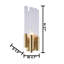 Applique murale dorée 1 lumière avec détails en verre Giunta-30552050