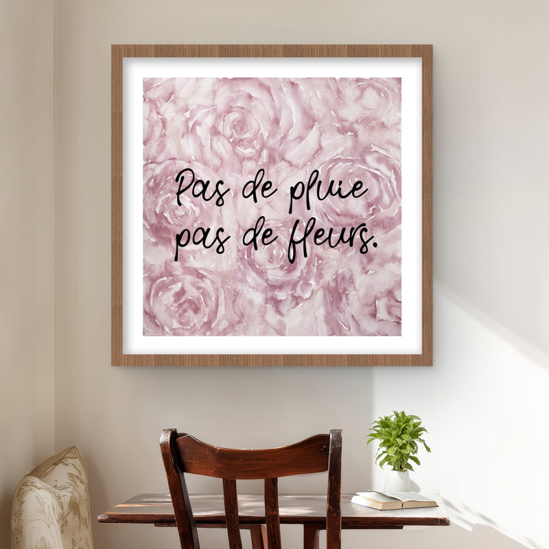 Pas de pluie pas de fleurs