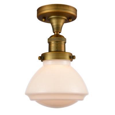 Plafonnier semi-encastré 1 lumière 6,75 po Chesterville