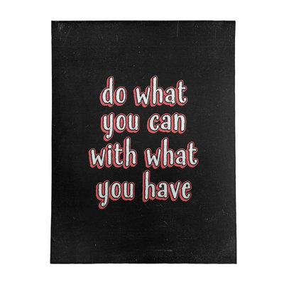 Quotes Chenille Indoor Rug