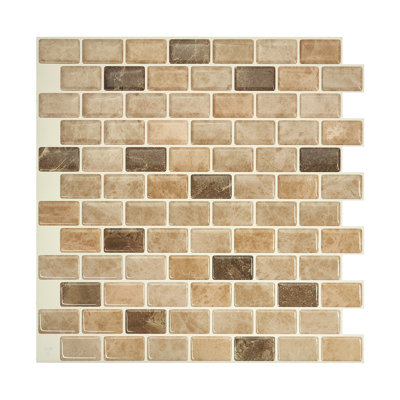 Peel and Stick Gel Backsplash Tile Ravenna 10" x 10"