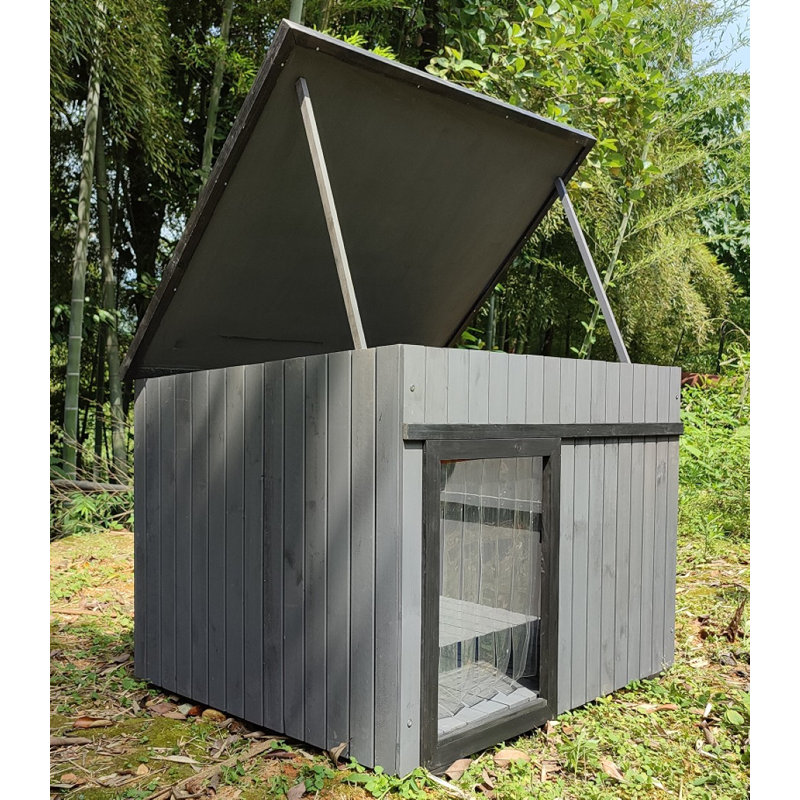 Rugged Ranch Extra Large Doghouse Gray/Black