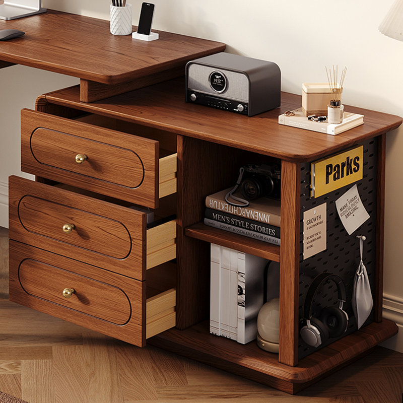 Bureau à rallonge de style français, H 29,92 po x l 94,49 po x P 19,69 po