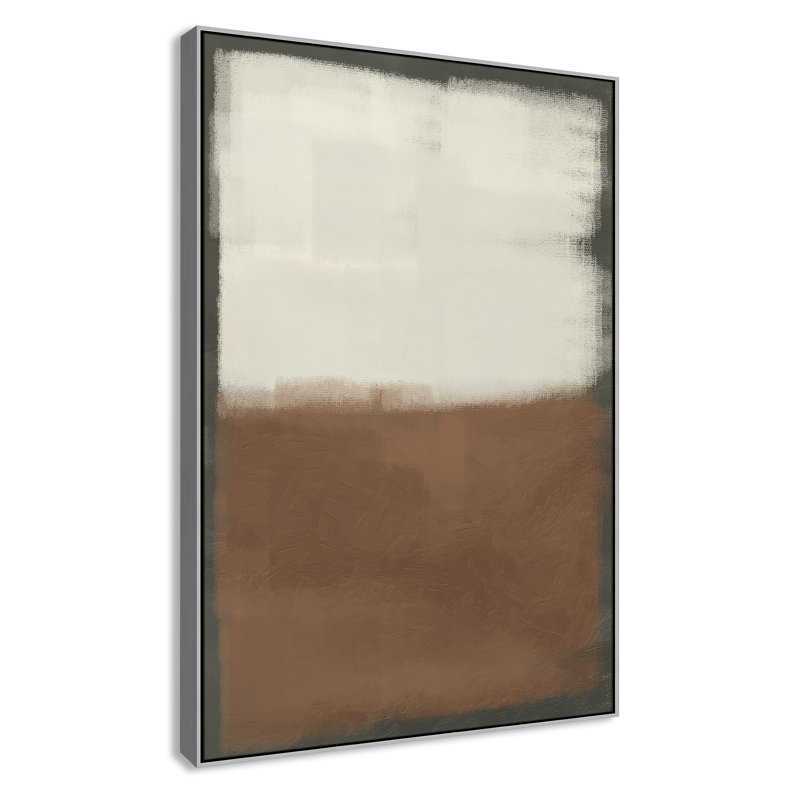 Coronado Alabaster Burst 2 - reproduction sur toile avec cadre flottant, Argent argent, H 61,5 po x l 41,5 po x P 2 po