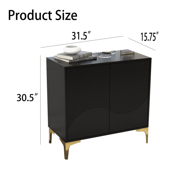 Devaj Accent Cabinet, Black