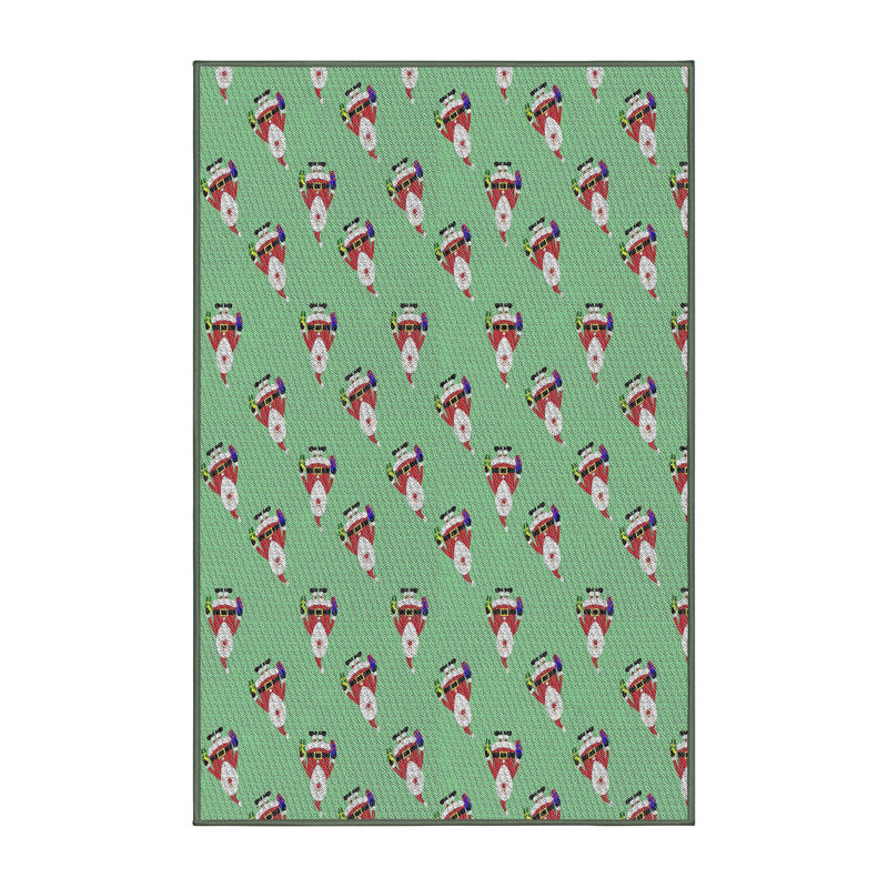 Geometric Indoor Rug, Rectangle 4' x 6'