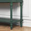 Console de 42 po en bois sculpté avec armoires et tablettes, pieds en bois massif pour entrée, vert-143379460