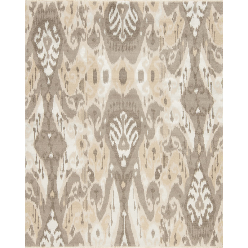 Heritage Silk and Wool Ikat Area Rug