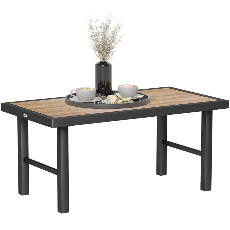 Rectangular 100Cm L Outdoor Coffee Table, Brown