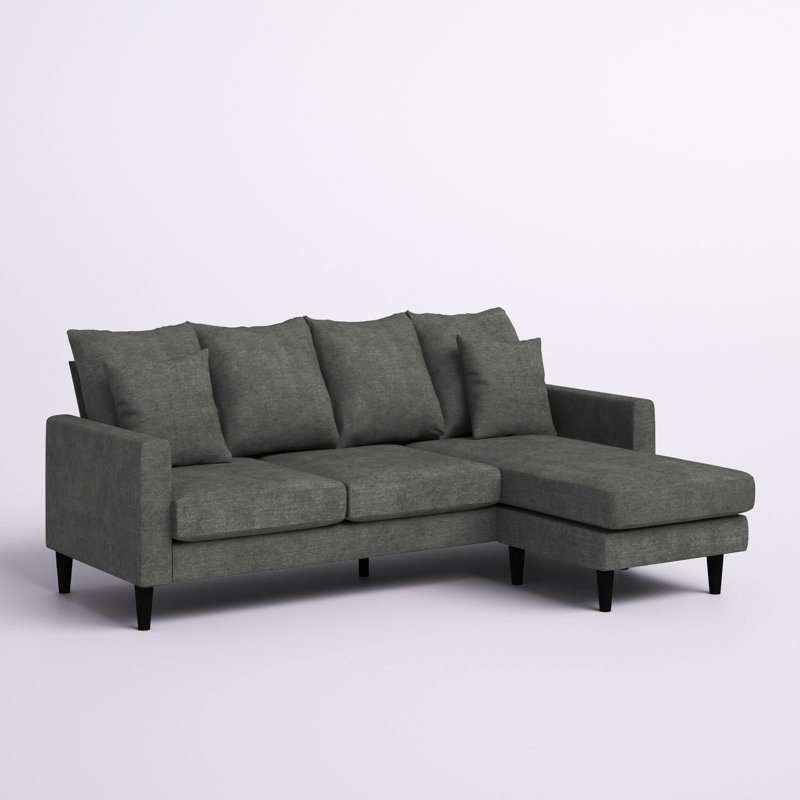 Canapé modulaire réversible avec repose-pieds Skye, Gris