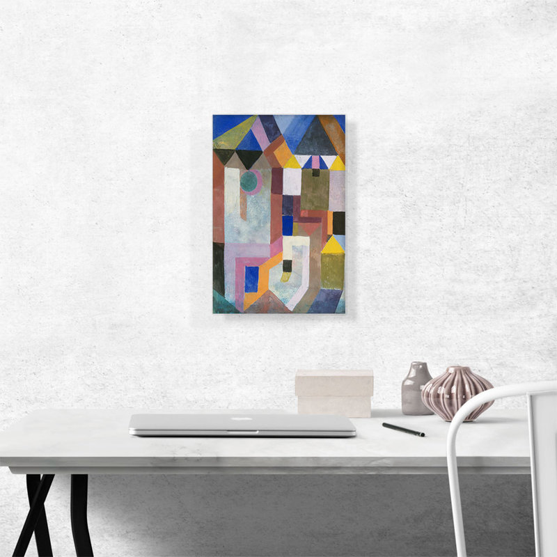 «Colorful Architecture 1917» par Paul Klee, reproduction d'art sur toile tendue, H 18 po x l 12 po x 1,5 po