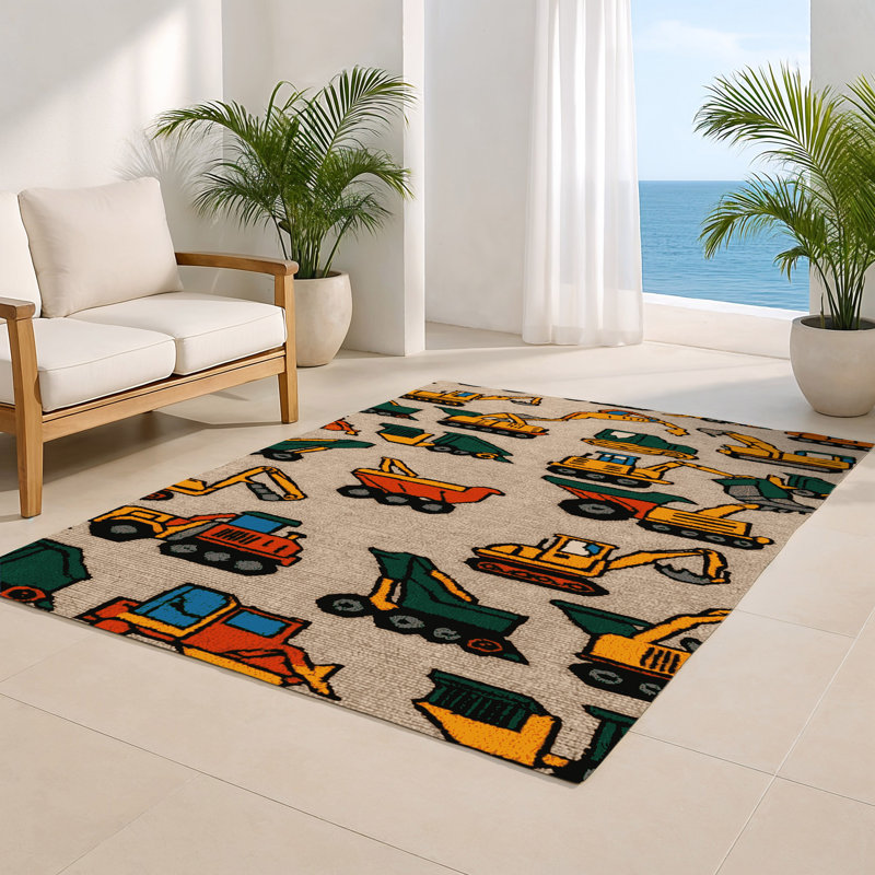 Tapis intérieur et extérieur brun Transport, Rectangulaire 2 pi x 3 pi
