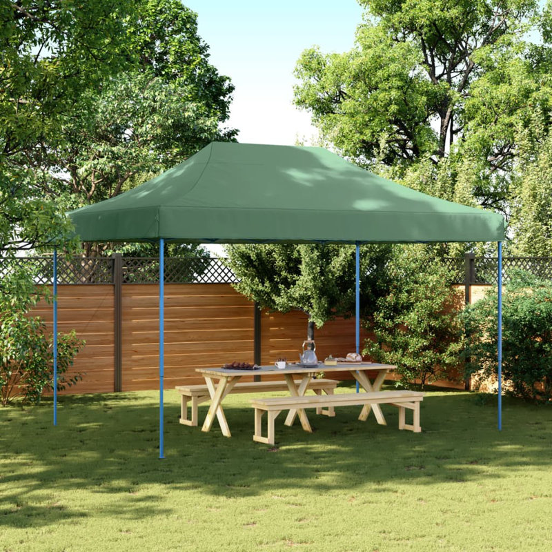 Tente de fête vidaXL Vert, bleu, H 124,02 po x l 157,48 po x P 118,11 po, Bleu, Vert