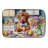 Decorating Easter Dogue de Bordeaux Dish Drying Mat