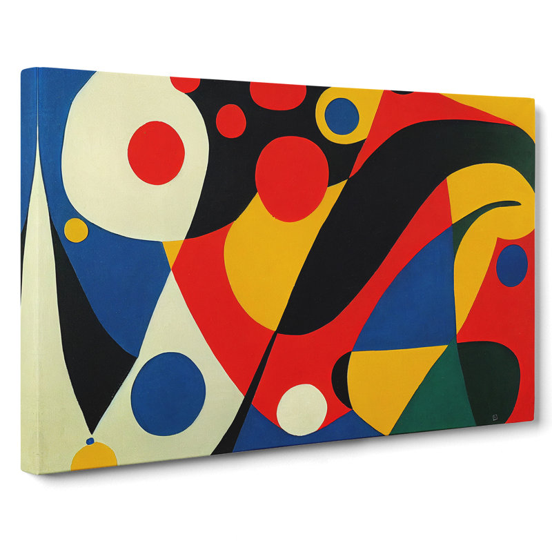 Graceful Modern Abstract - Wrapped Canvas Print, 35cm H x 50cm W x 3cm D