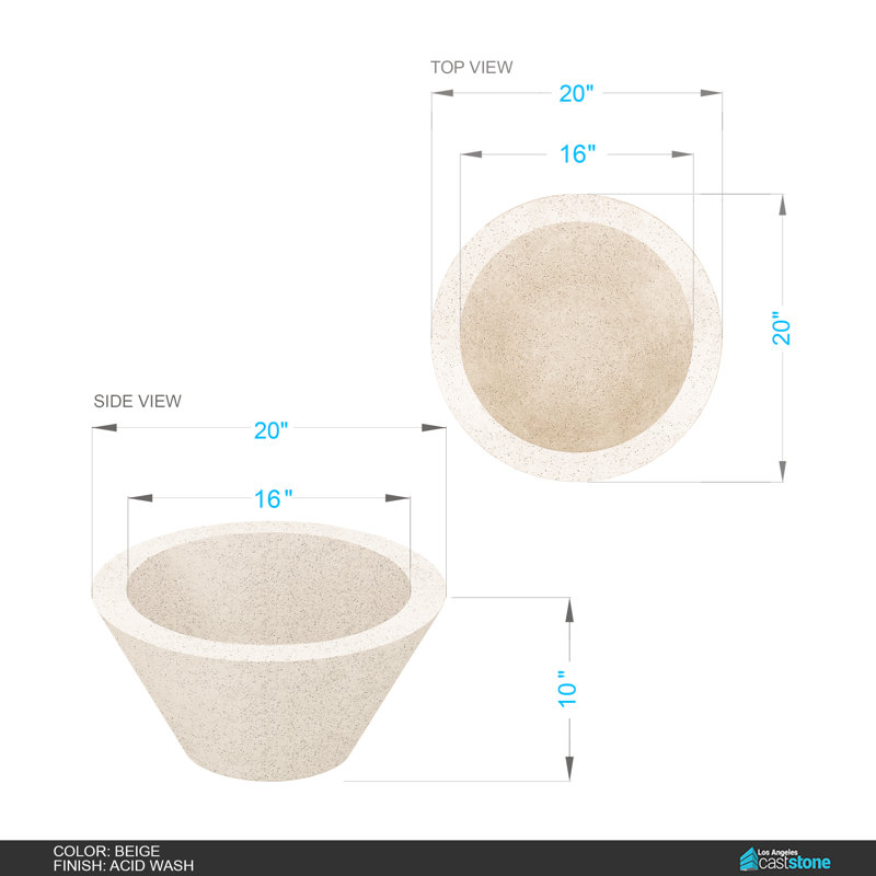 Round Concrete Natural Gas Smokeless Fire Pit, Acid Wash Beige
