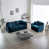 Chenille bleu