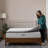 Lucid 2" Bamboo Charcoal and Gel Memory Foam Mattress Topper with cover - King-97749677-117393677