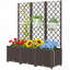 Boîte à fleurs d'extérieur, lit de jardin surélevé pratique à arrosage automatique