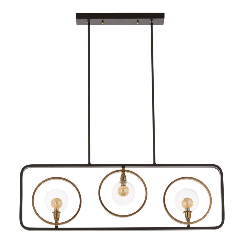 Kane 3 - Light Bronze Square/Rectangle Pendant
