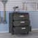 Sibley 72" W Butcher Block Top Workbench with 2 Mobile Garage Cabinets