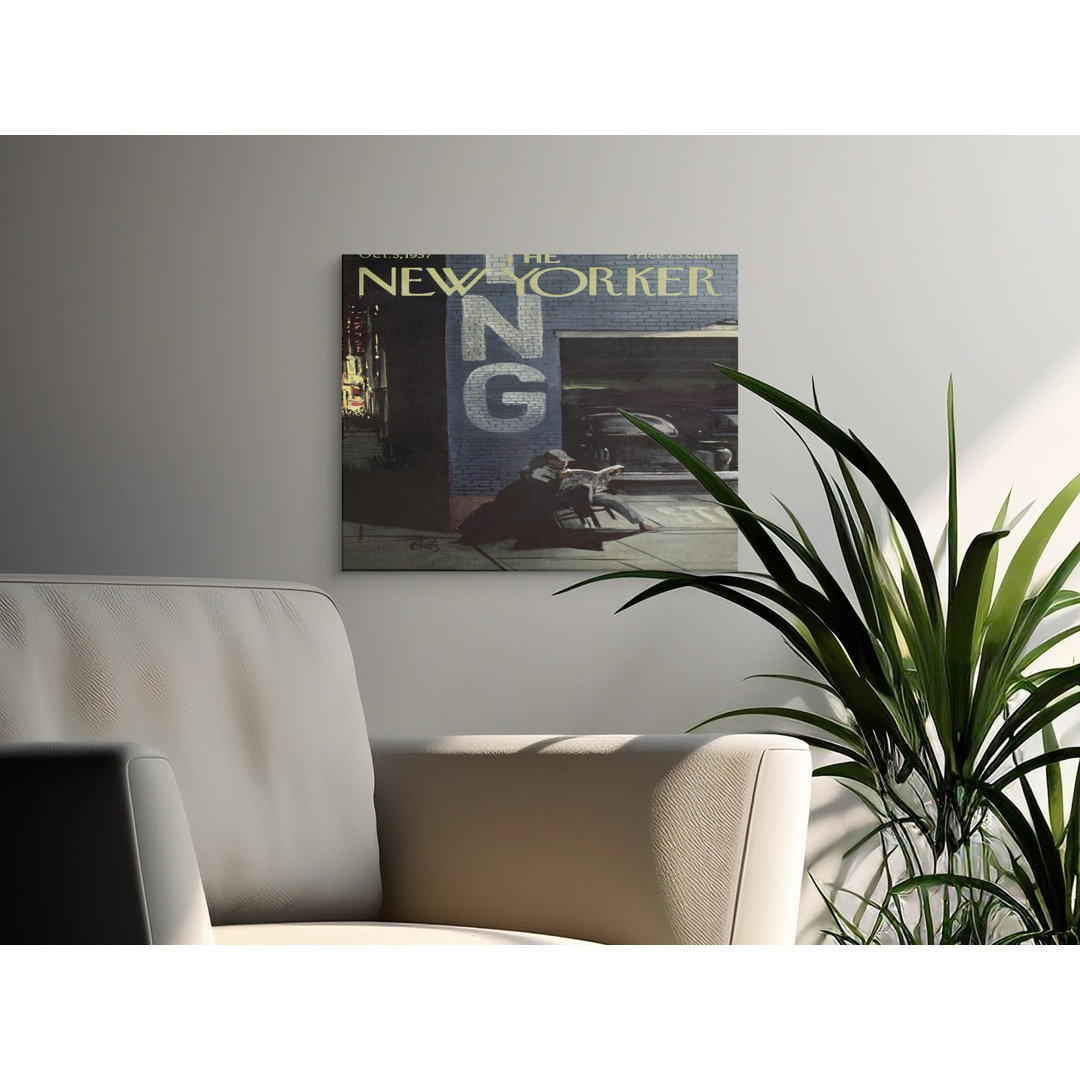Vintage New Yorker City Night Canvas Print