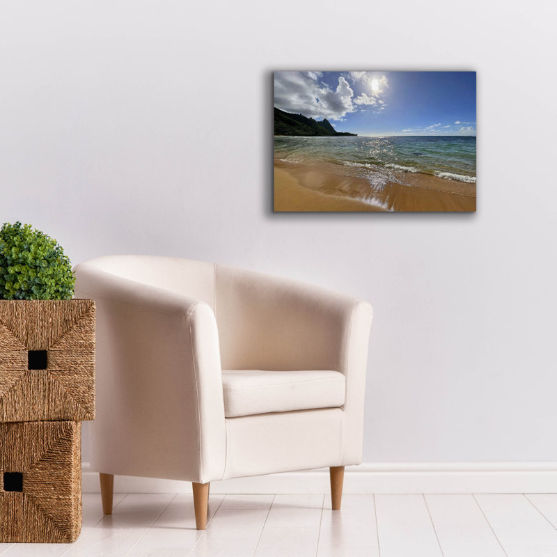  «Ocean Reflections» par Nicole Dell, art mural sur toile, 26 po x 18 po