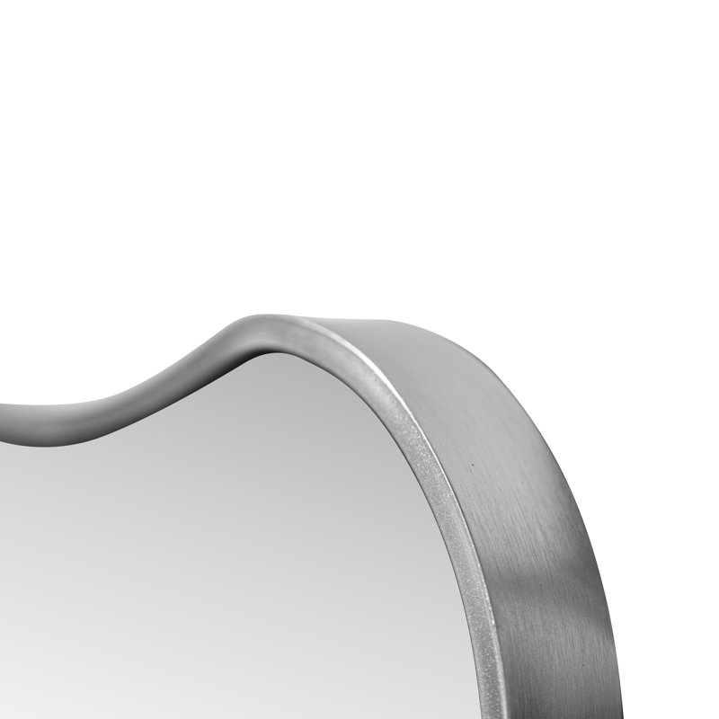 Grand miroir mural Alfie, Nickel, Verticale, 59,06 po x 19,69 po