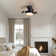 10" Modern Dimmable Ceiling Fan Light With Remote Control And LED Light