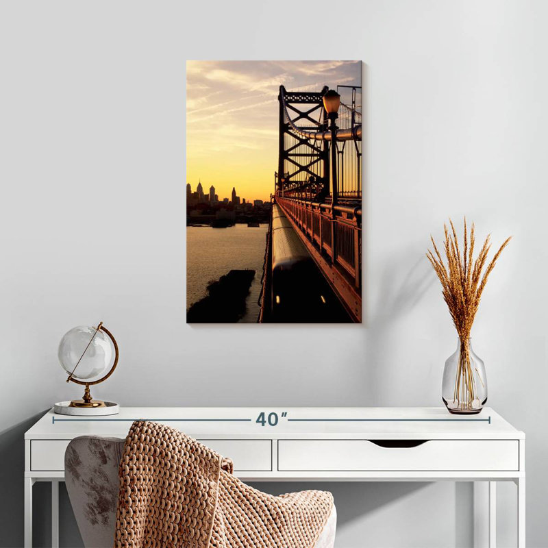 Lilie Benjamin Franklin Bridge, 24" H x 16" W