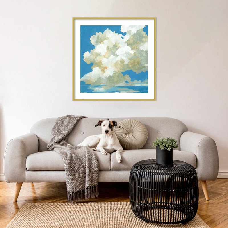«Cumulus Drift I» par Emma Caroline, impression sur bois encadrée, H 33 po x l 33 po