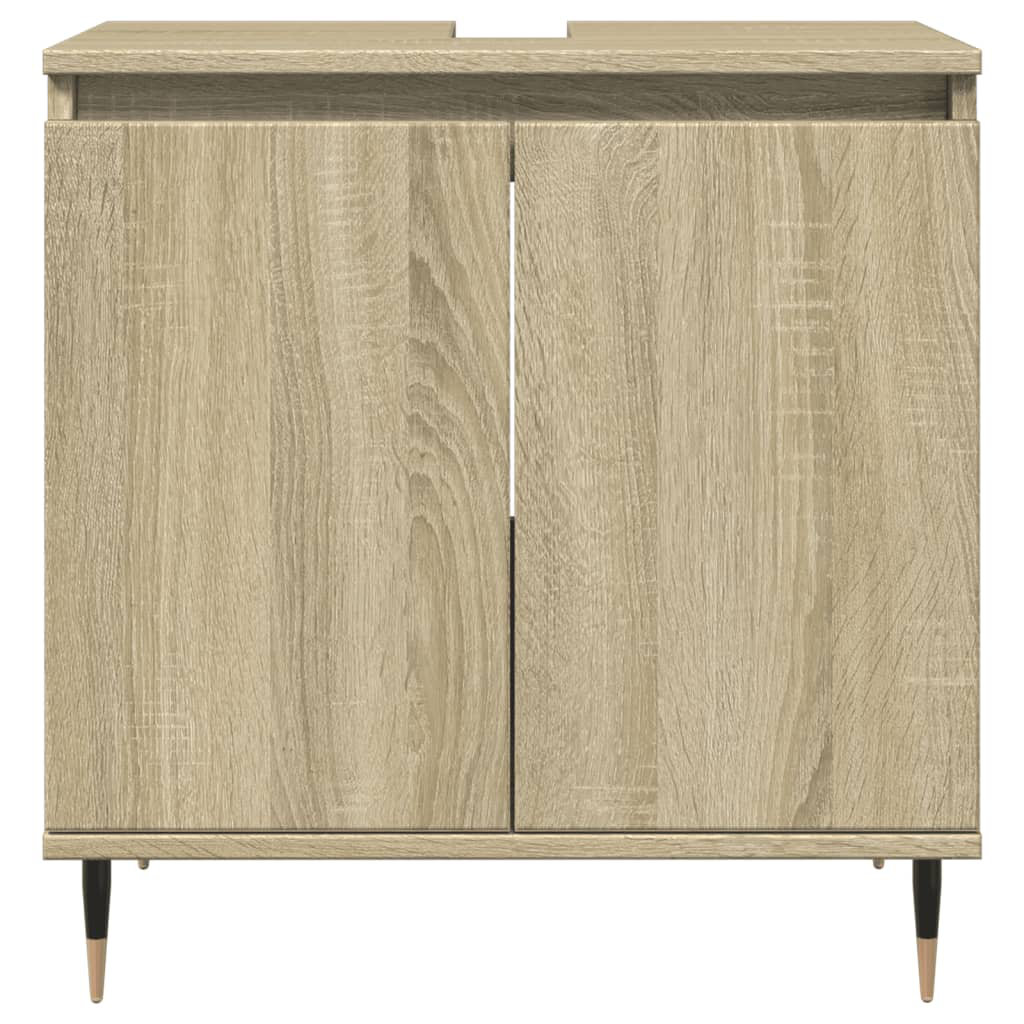 Vidaxl Badschrank Sonoma-Eiche 58X33x60 Cm Holzwerkstoff