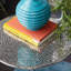 Table d'appoint en aluminium et aluminium