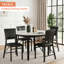 Ensemble de 2 chaises de salle à manger pliables Ailse, chaises d'appoint sans accoudoirs avec sièges rembourrés, chaises de salle à manger Parsons en cuir de polyuréthane pliables pour le salon de la cuisine-349832218-449704700