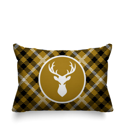Coussin décoratif intérieur / extérieur Tartan Reindeer