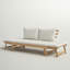 Terri 78'' Wide Acacia Patio Sofa with Cushions-391278639