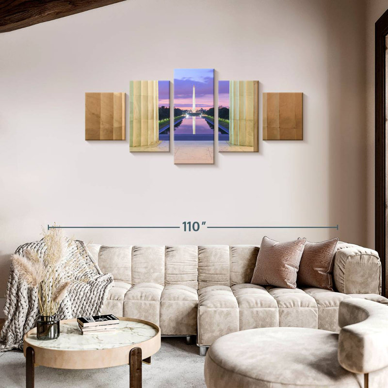 Reflection Of Washington Monument, 36" H x 80" W