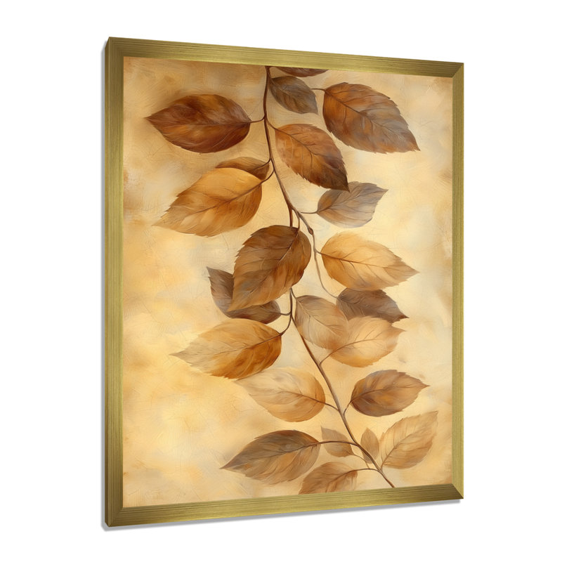 Suzanna - impressions sur toile florales, H 40 po x l 30 po, Doré, Picture Framed