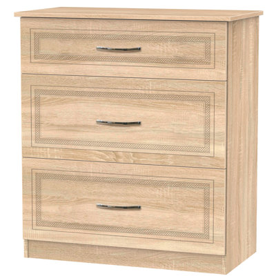 Fully Assembled Hawthorn 3 Drawer Chest