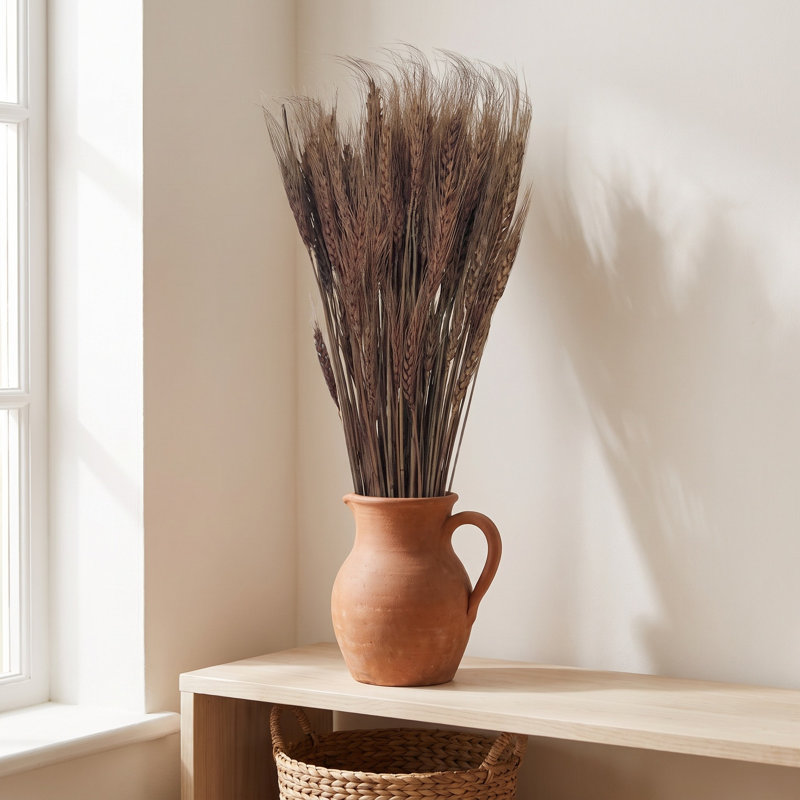 Encline Wheat Grass Bundle, 5.5 Ounce Cinnamon Dried Wheat Stems, 29.5 Inch