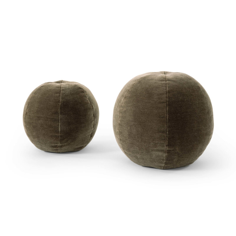 Circular Pillow Cover & Insert, Monte Olive