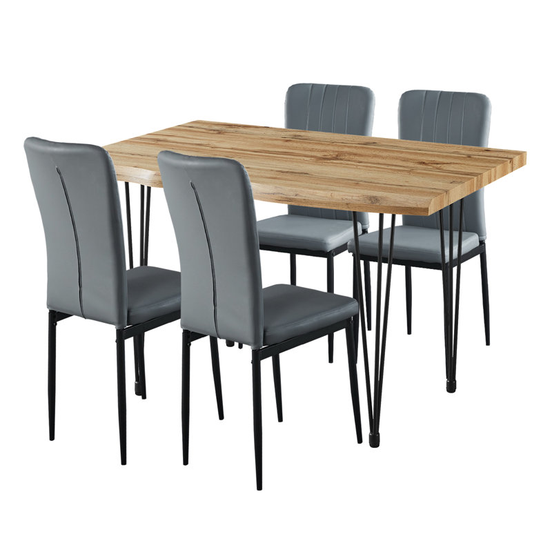 Mose 4 - Person Dining Set, 76cm H x 120cm L x 80cm W