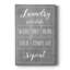 Laundry Laundry - Art textuel sur toile tendue-1760728233