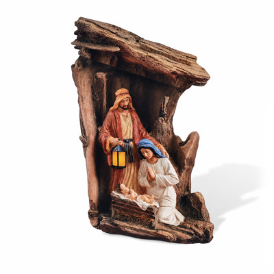 Silent Night Lighted Outdoor Nativity