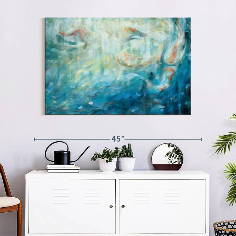 Brampt Playing Koi, 26" H x 39" W