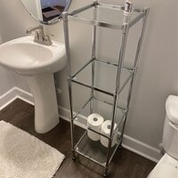 Gavinton 13.25 W x 48 H x 13.25 D Free-Standing Bathroom Shelves