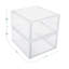 Boîte de rangement en plastique avec tiroir demi-lune Thomas Martha Stewart