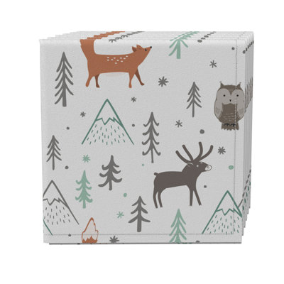 Cotton Twill No Pattern Square Napkin